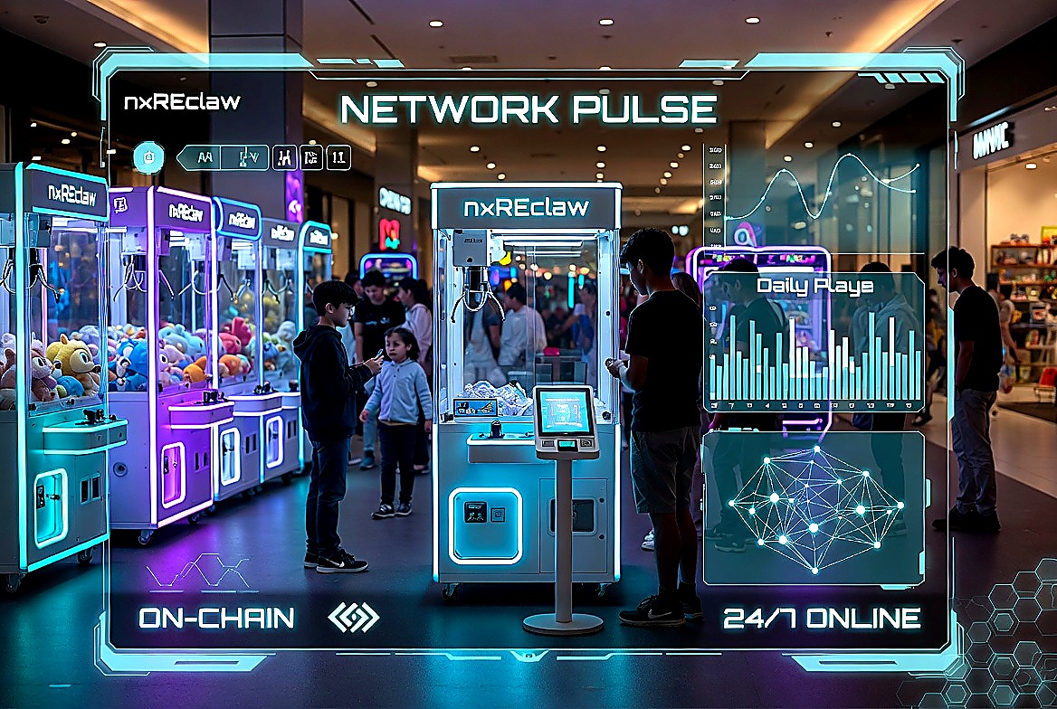 nxREclaw Network Pulse — physical store · on-chain